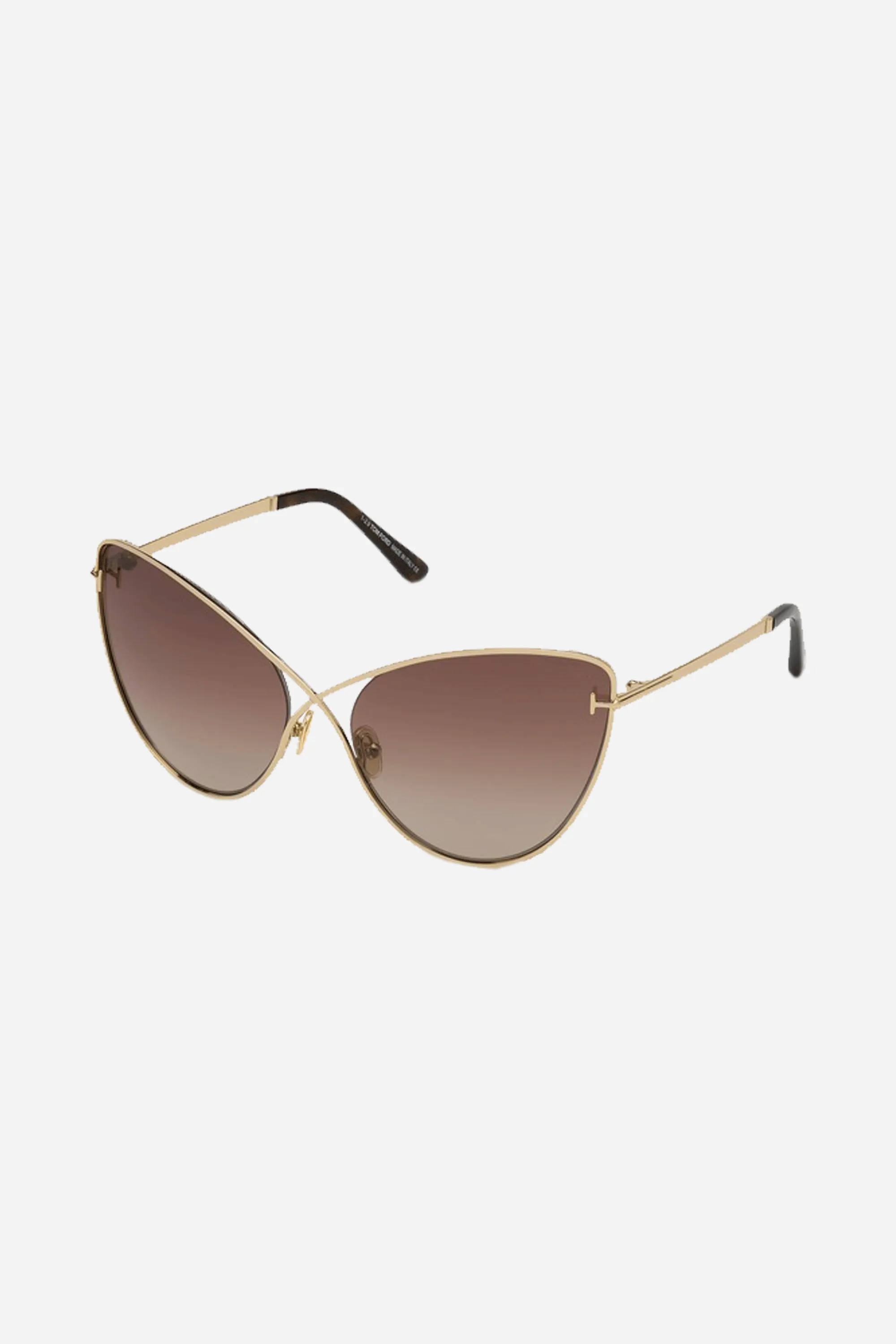 Tom Ford cat eye metal brown sunglasses