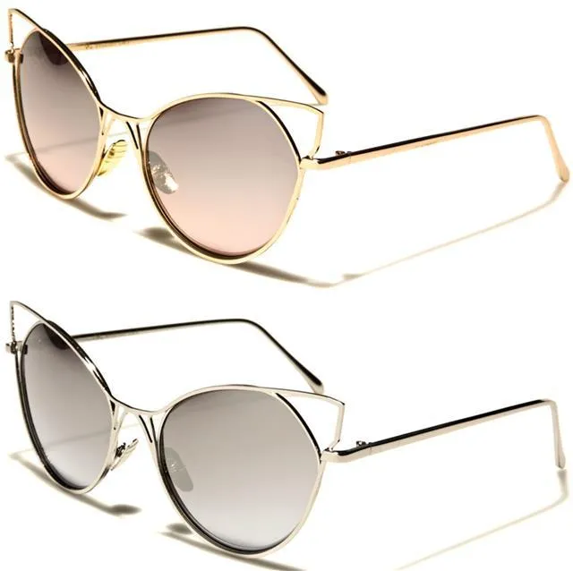 VG Metal Retro Cat Eye Sunglasses for women