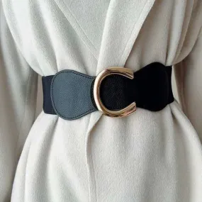 Wide Elastic Waist Belt