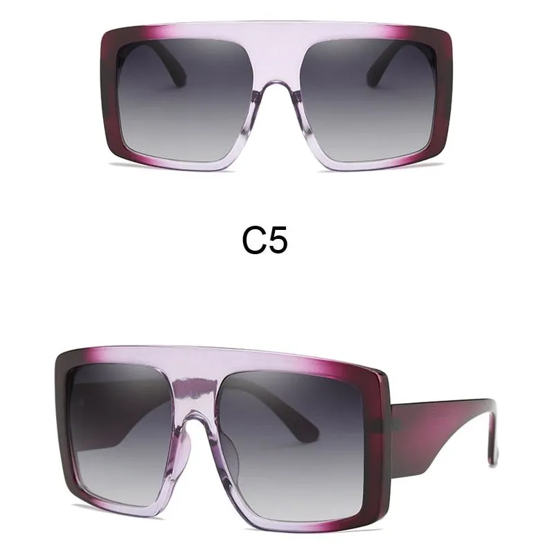 Women's Oversized Frame Design Sunglasses UV400