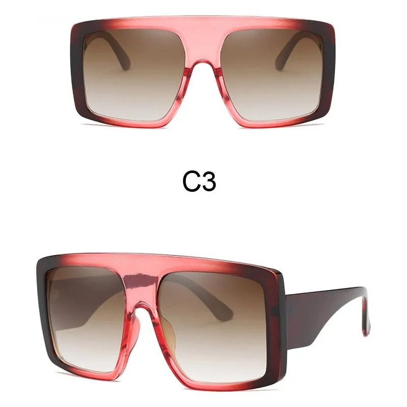 Women's Oversized Frame Design Sunglasses UV400