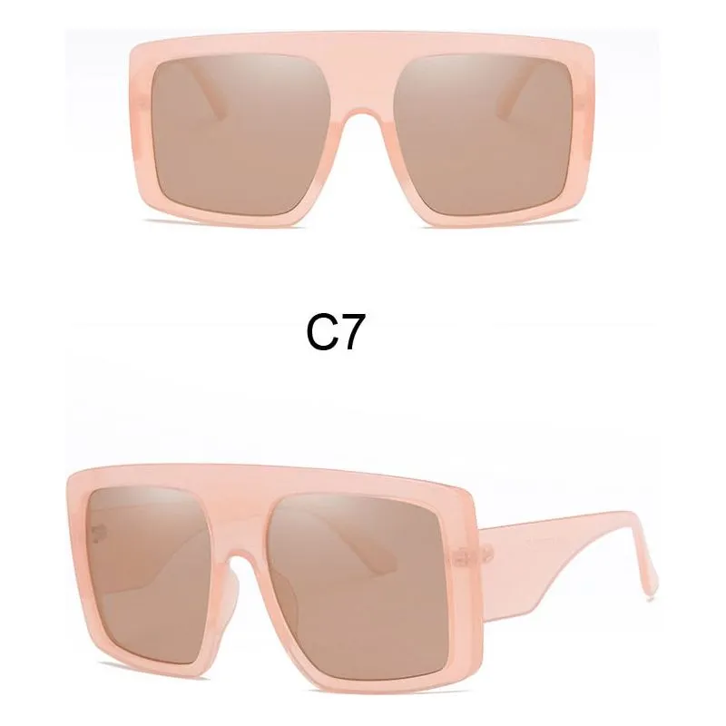 Women's Oversized Frame Design Sunglasses UV400