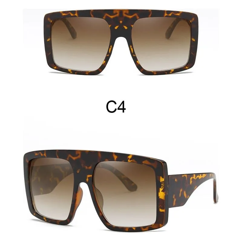 Women's Oversized Frame Design Sunglasses UV400