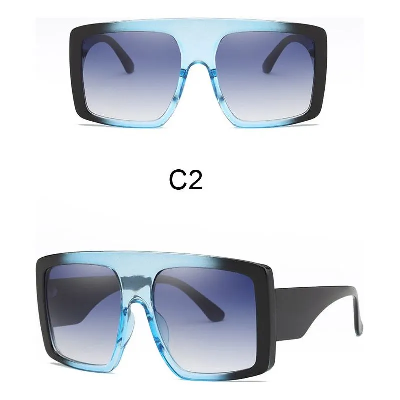 Women's Oversized Frame Design Sunglasses UV400