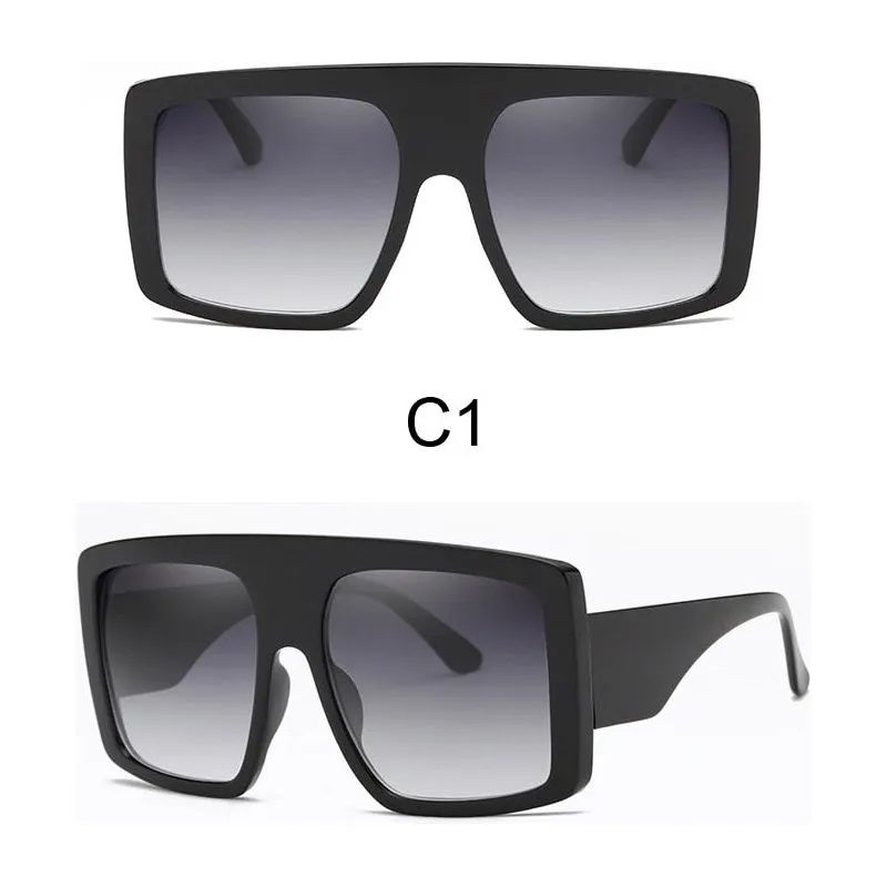 Women's Oversized Frame Design Sunglasses UV400