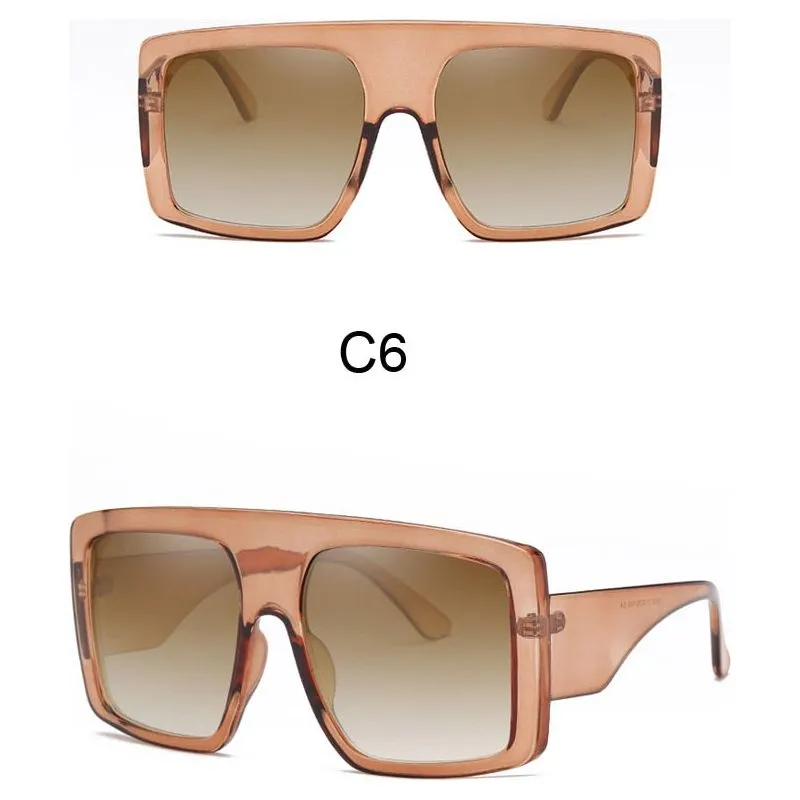 Women's Oversized Frame Design Sunglasses UV400