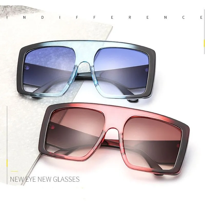 Women's Oversized Frame Design Sunglasses UV400