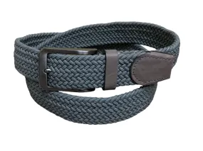 Woven Stretch Belt, Grey